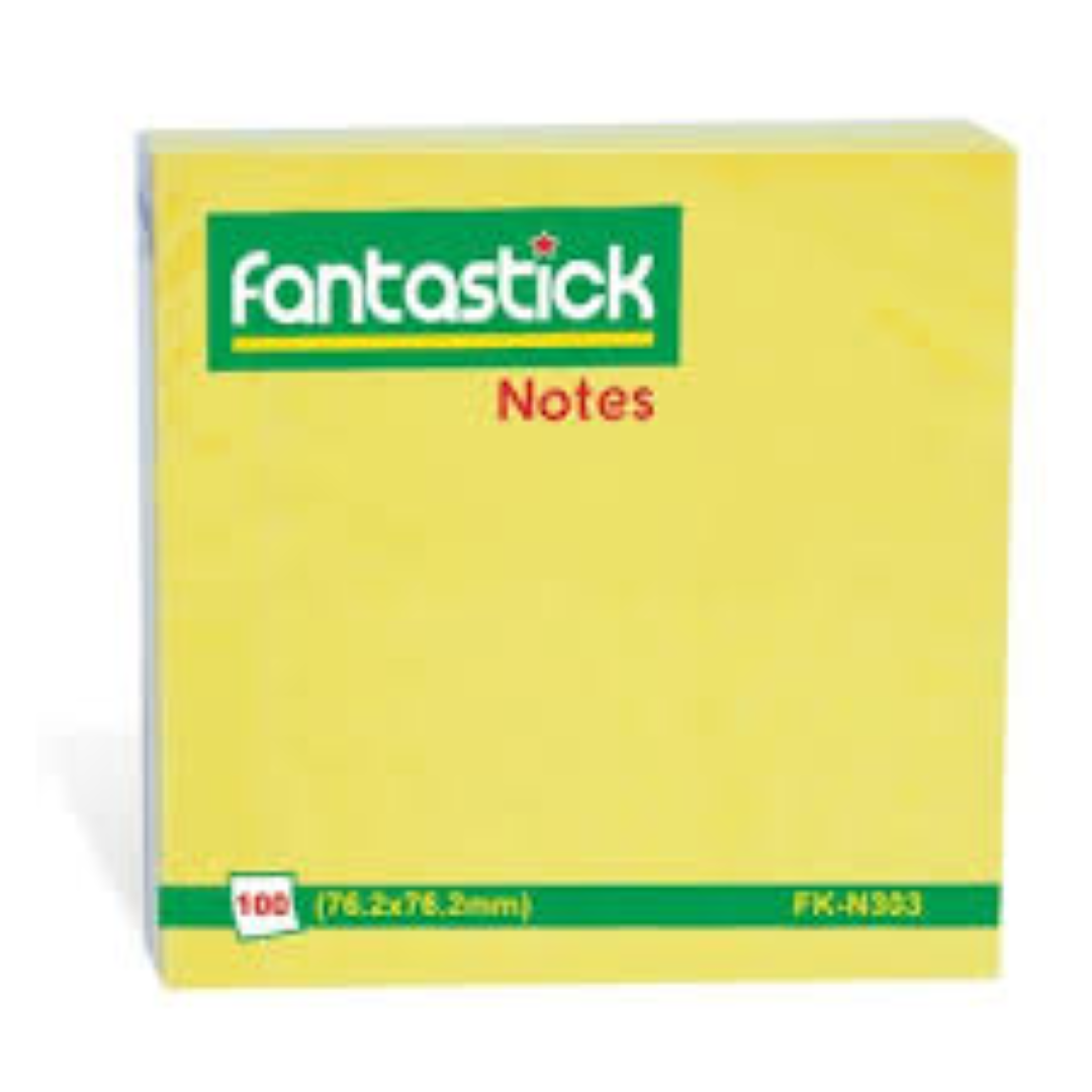 Fantastick Stick Notes 3"x3" Fluor Green FK-N303-GNF